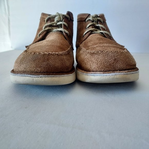 UGG Campout Suede Chukka Ankle Boots Sheepskin Lining Lace-Up Tan Men US10 main image 7